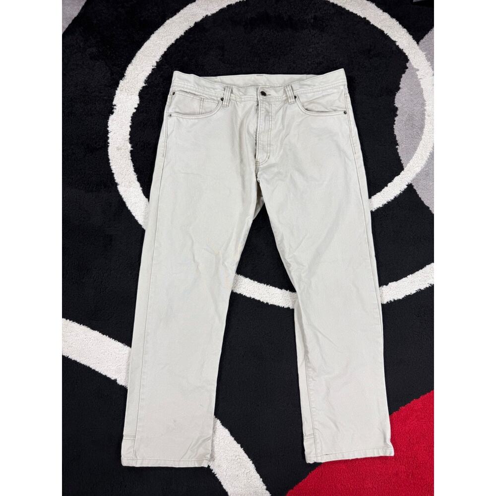 CC Filson Pants Mens 35x32 White Denim Workwear Rugged Cotton